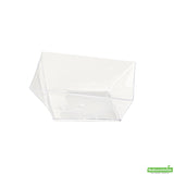 Bowls, 3.9 Inch, Plastic, Clear Girata Design, Twisted Square, Heavyweight, 3.9 Linear Inch,1 - 100 COUNT