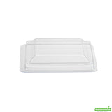 Lids, Plastic, Clear, Square, for Kova Dessert Cups, 2.5 Linear Inch,1 - 100 COUNT