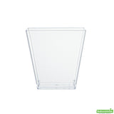 Cups, Dessert, 8 Ounce, Plastic, Clear Geometric Kova Design, Square, Heavyweight, 8 Ounce,1 - 100 COUNT