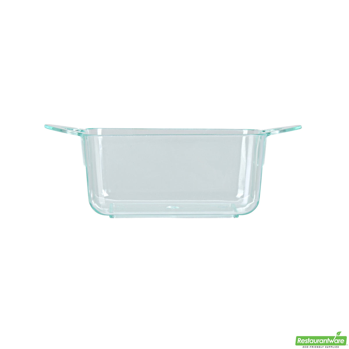 Dishes, 3.75 Inch, Plastic, Sea Green Cocotte Design, Rectangular, Heavyweight, with Loop Handles, 3.75 Linear Inch,1 - 100 COUNT