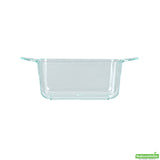 Dishes, 3.75 Inch, Plastic, Sea Green Cocotte Design, Rectangular, Heavyweight, with Loop Handles, 3.75 Linear Inch,1 - 100 COUNT