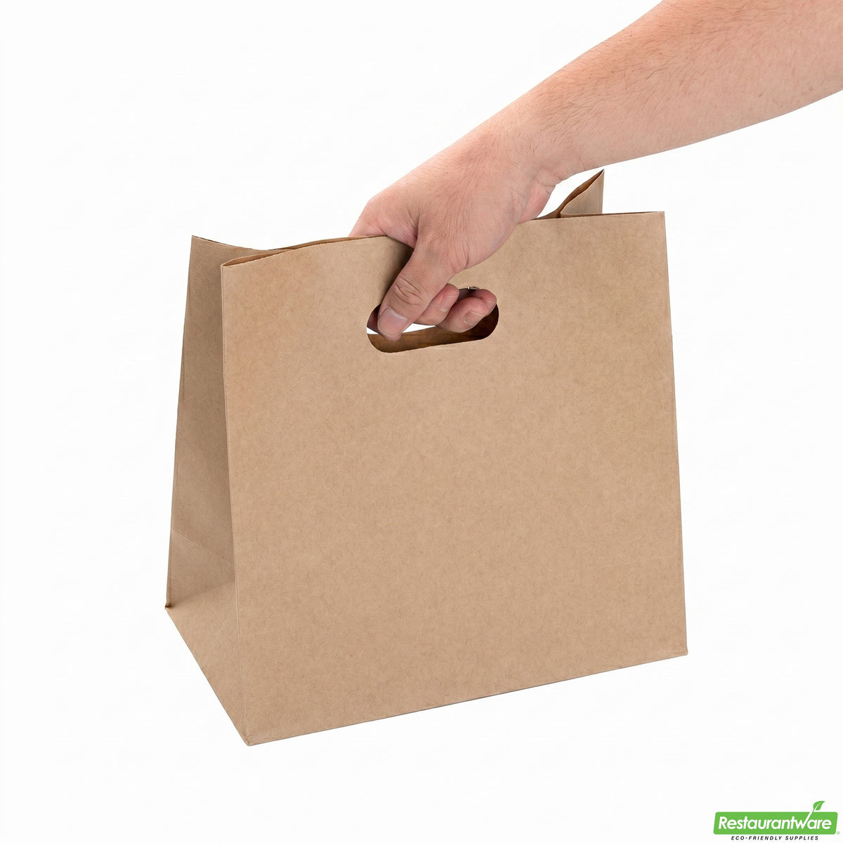 Bags, 11 x 7 x 11 Inch, Paper, Kraft, with Handle,1 - 100 COUNT