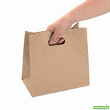 Bags, 11 x 7 x 11 Inch, Paper, Kraft, with Handle,1 - 100 COUNT