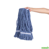 Mop Head, Poly-Cotton Blend Looped End, Blue, 24 Ounce,1 - 1 EACH
