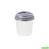 Cups, Hot, 4 Ounce, Paper, White, Ripple Wall, 4 Ounce,1 - 500 COUNT