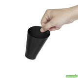 Cups, Dessert, 6.5 Ounce, Plastic, Black, Round Incline, Heavyweight, 6.5 Ounce,1 - 100 COUNT