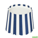 Cups, Baking, 3 Ounce, Paper, Blue Stripe, Scallop, Mini 2.50 x 2.50 x 1.75 Inch, Round,200 - 1 COUNT