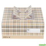 Boxes, Cake & Lunch, 9 x 9 x 3.50 Inch, Paper, Plaid, with Window & Pop-Up Handle,50 - 1 COUNT