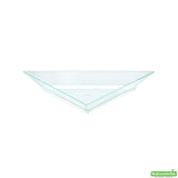 Plates, Triangolo Appetizer, 4 Inch, Plastic, Sea Green, Soft Triangle, Heavyweight, 4 Linear Inch,1 - 100 COUNT