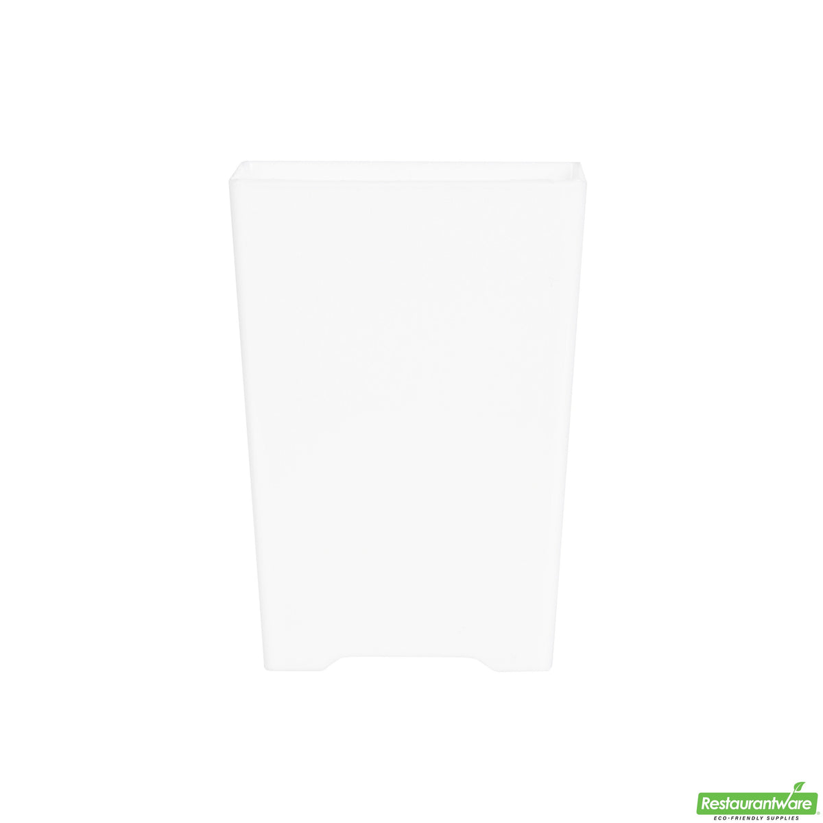 Plates, Dessert, 4 Ounce, Plastic, White Quadrato Design, Tall Square, Heavyweight, 4 Linear Inch,1 - 100 COUNT