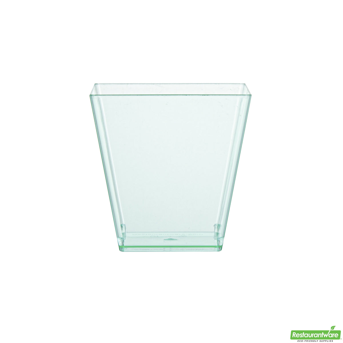 Cups, Geometric Kova Dessert, 8 Ounce, Plastic, Sea Green, Large Square, Heavyweight, 8 Ounce,1 - 100 COUNT
