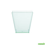 Cups, Geometric Kova Dessert, 8 Ounce, Plastic, Sea Green, Large Square, Heavyweight, 8 Ounce,1 - 100 COUNT