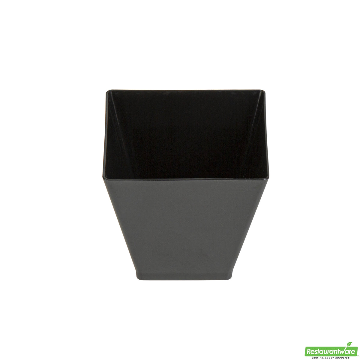 Cups, Kova Dessert, 2 Ounce, Plastic, Black, Square, Heavyweight, 2 Ounce,1 - 100 COUNT