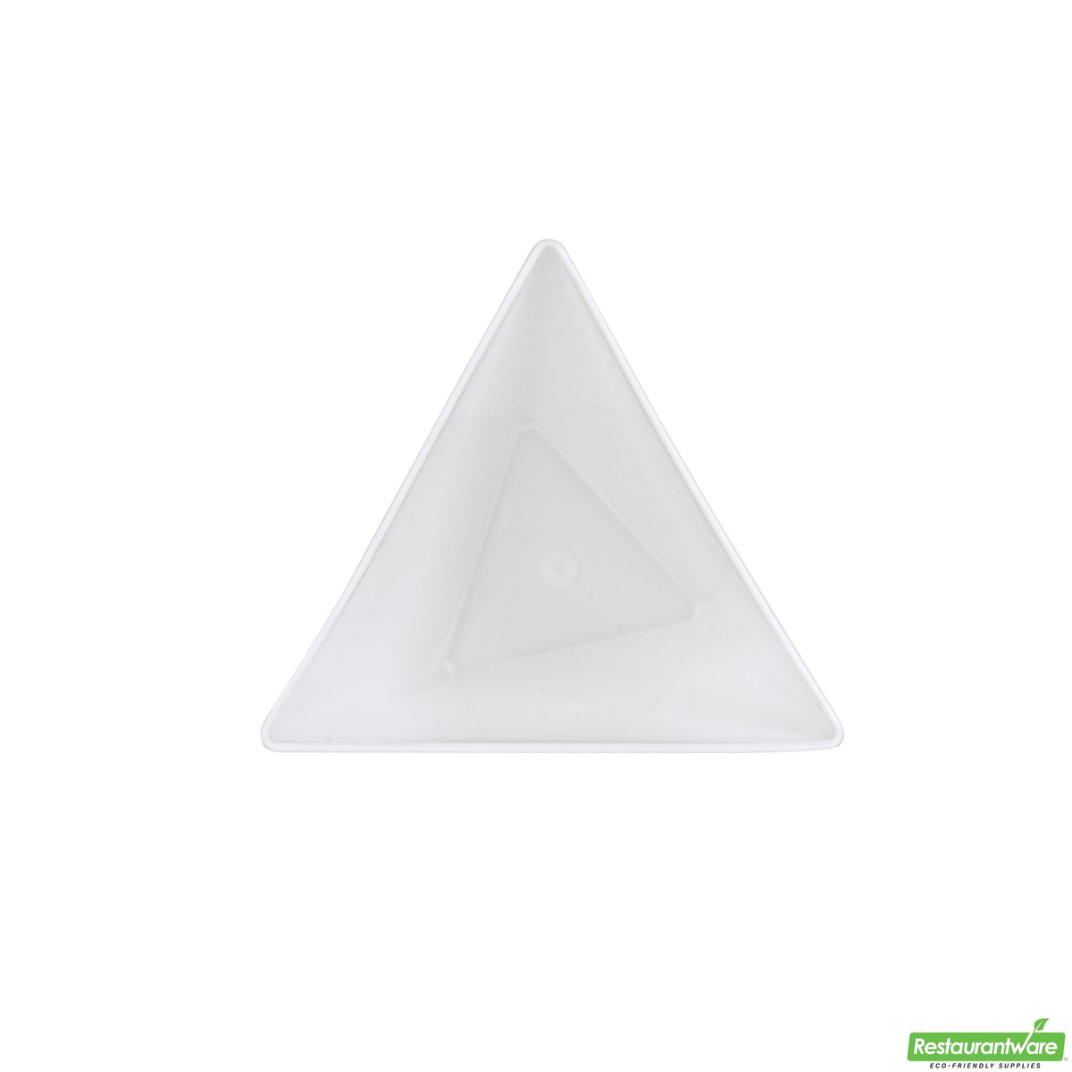 Cups, Dessert, 2.9 x 2.6 x 2.8 Inch, Plastic, White Torcente Design, Tall Triangle, Heavyweight,1 - 100 COUNT
