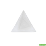 Cups, Dessert, 2.9 x 2.6 x 2.8 Inch, Plastic, White Torcente Design, Tall Triangle, Heavyweight,1 - 100 COUNT