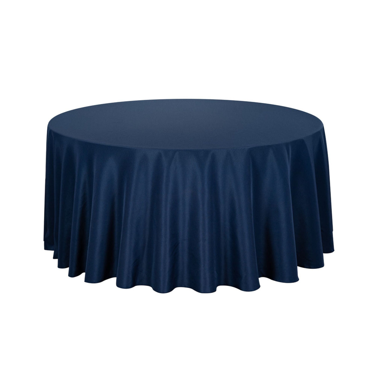 Table Cover, 120 Inch, Spandex, Blue, Round,1 - 1 EACH