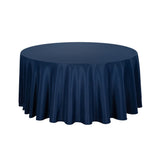 Table Cover, 120 Inch, Spandex, Blue, Round,1 - 1 EACH