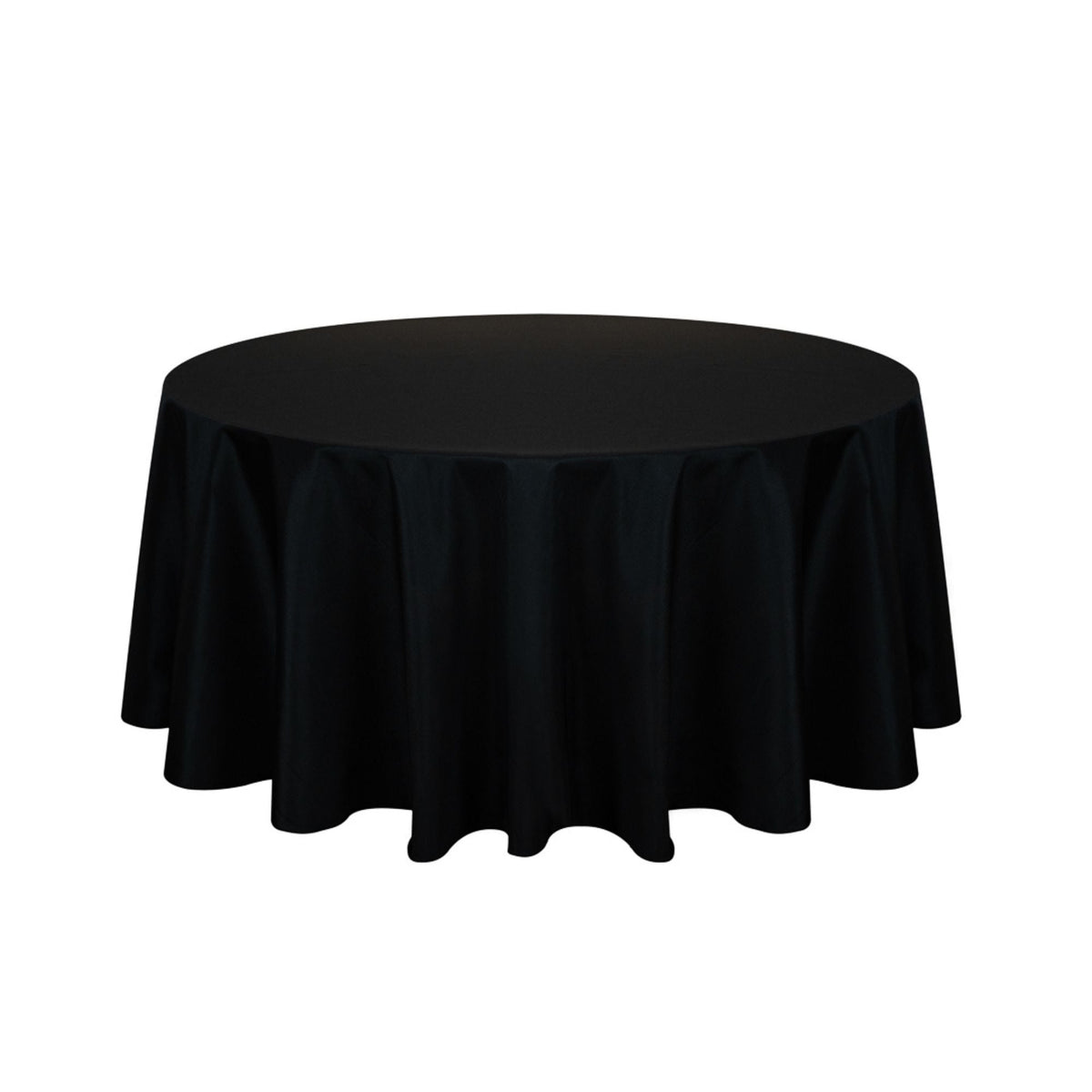 Table Cover, 120 Inch, Spandex, Black, Round,1 - 1 EACH