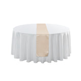Table Runners, 12 x 108 Inch, Satin, Sand,1 - 1 EACH