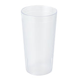 Cups, 16 Ounce, Pebbled Plastic, Clear, 3.25 x 3.25 x 5.75 Inch,1 - 12 COUNT