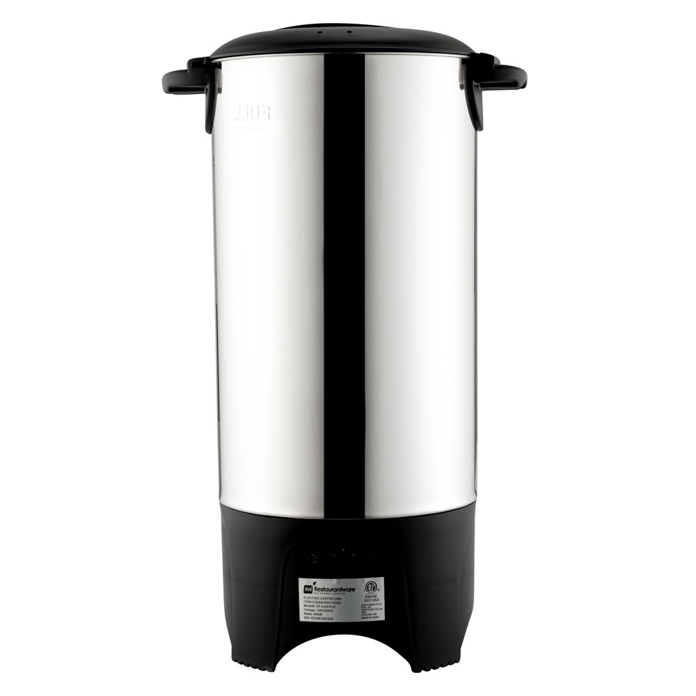 Urn, Coffee, 46 Cup, 13/0 Stainless Steel, 7.5 x 7.5 x 18 Inch,1 - 1 EACH