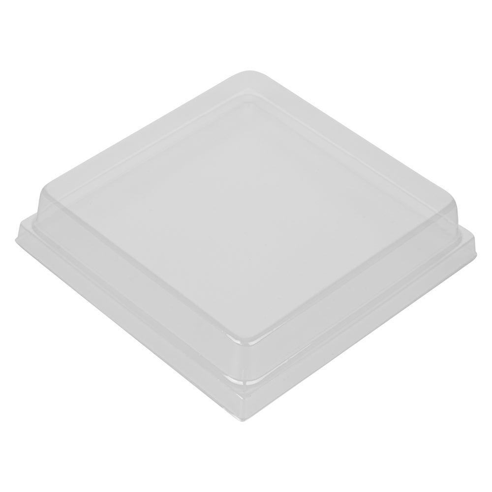 Lids, Plastic, Clear, for Taipei Straight Square Poplar Containers,1 - 100 COUNT