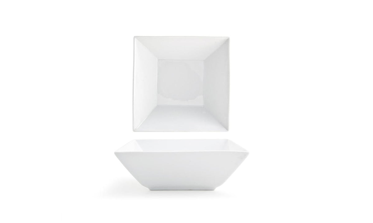 Bowls, Tall, Kyoto, 9 Inch, White, Square, 9 Linear Inch,1 - 2 COUNT
