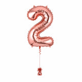 Balloon, Mylar, Balloonify 40 Inch, Number 2, Rose Gold,1 - 1 EACH