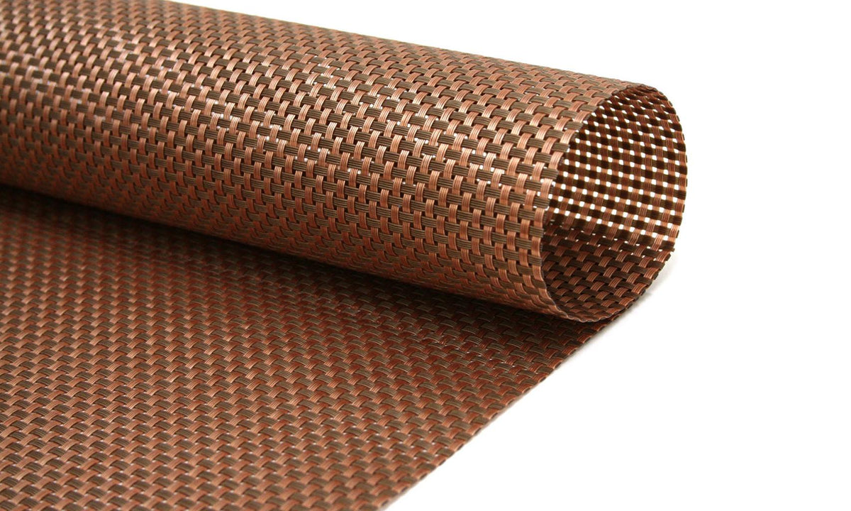 Placemats, Basketweave 16 x 12 Inch, Canyon, Vinyl,12 - 1 COUNT