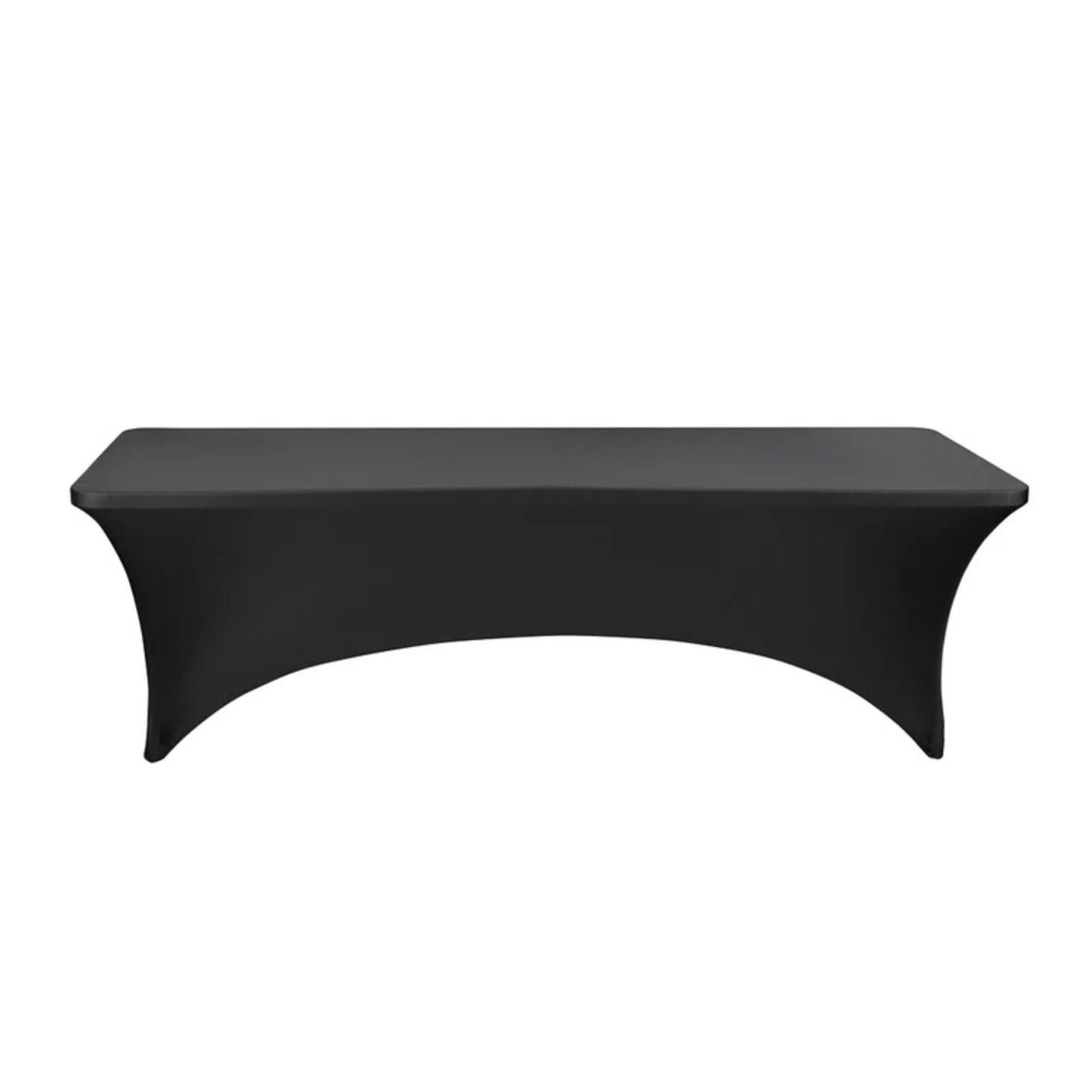 Table Covers, 96 x 30 Inch, Spandex, Black, Rectangular,1 - 10 COUNT