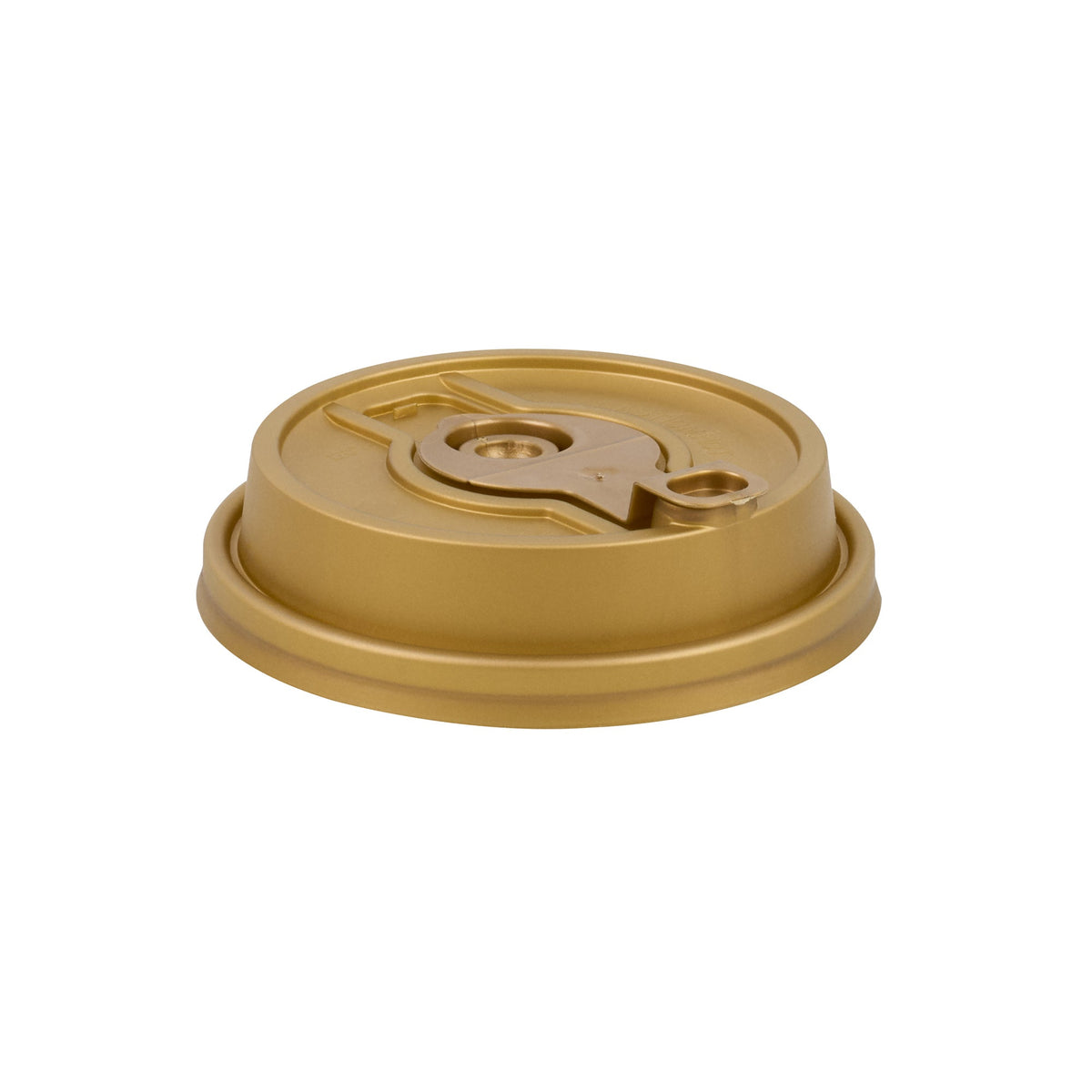 Lids, Straw Hole & Sip-Thru, Plastic, Gold, with Detachable Double Plug, for 8/12/16/20 Ounce Hot Cups,1 - 500 COUNT