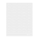 Labels, Cold Brew, 2 x 1 Inch, Water Resistant, Clear with White Font,1 - 100 COUNT