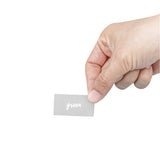 Labels, Green, 2 x 1 Inch, Water Resistant, Clear with White Font,1 - 100 COUNT