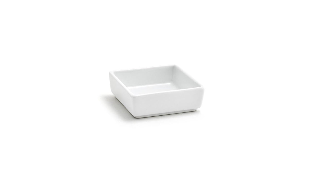Ramekins, Mod, 2.5 Ounce, White, Square, 2.5 Linear Inch,24 - 1 COUNT