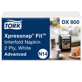 Napkins, Interfolded Dispenser, 2-Ply, White, 6.5 x 8.39 Inch,6 - 720 COUNT