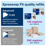 Dispenser, Tabletop Napkin, Xpressnap, Black,4 - 1 EACH